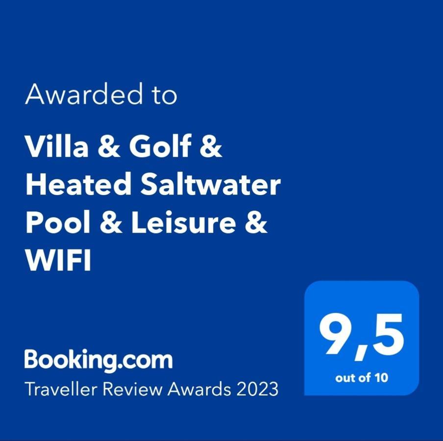 Villa & Golf & Heated Saltwater Pool & Leisure & Wifi Caleta De Fuste Zewnętrze zdjęcie